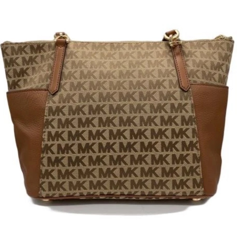 Michael Kors Brown MK Logo Tote - Picture 10 of 16